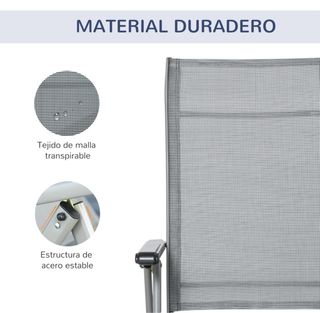 Lettino da giardino pieghevole