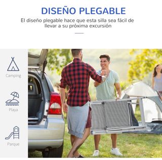 Lettino da giardino pieghevole