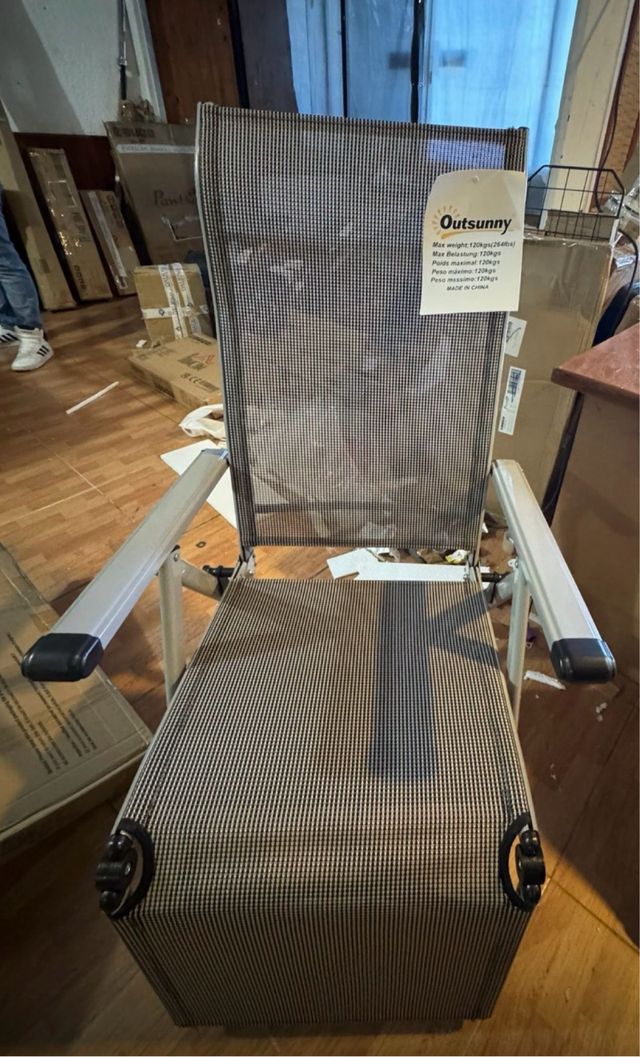 Lettino da giardino pieghevole