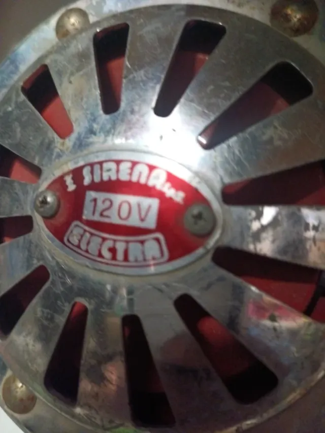 Sirena Electra 120V Antigua Colección y luz emerge