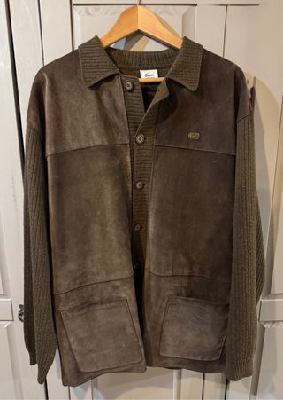 Chaqueta Lacoste ante y Punto Marrón