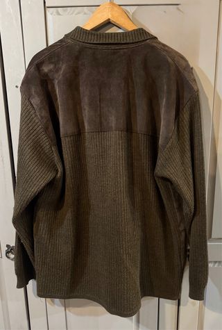 Chaqueta Lacoste ante y Punto Marrón