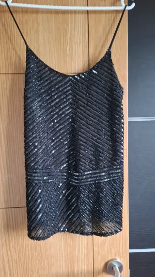 Top Negro Lentejuelas