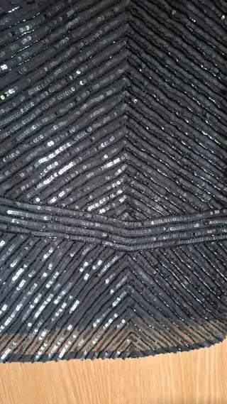 Top Negro Lentejuelas