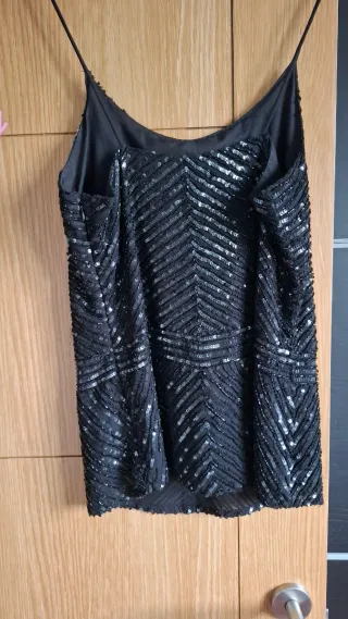 Top Negro Lentejuelas