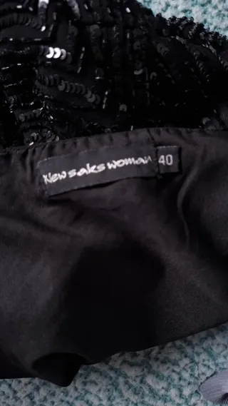 Top Negro Lentejuelas