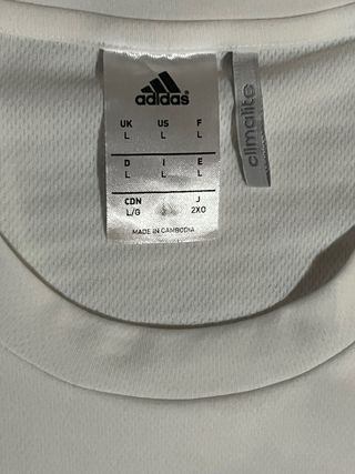 Camiseta Adidas Blanca Talla M