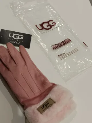 Guantes UGG Rosa Ante