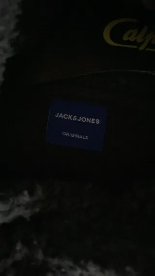 Sudadera Jack & Jones gris borreguito