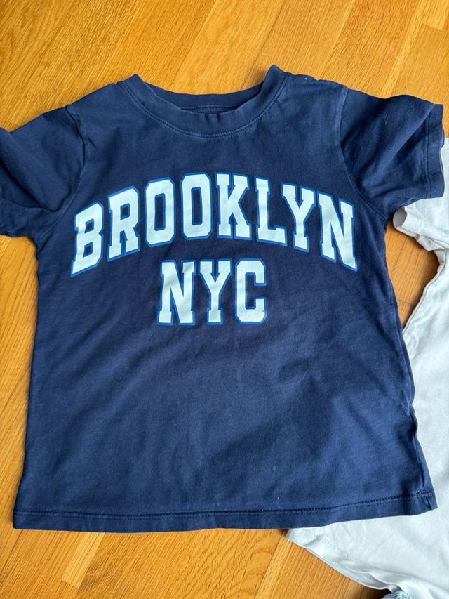 Conjunto camisetas y shorts talla 116 zara, mango