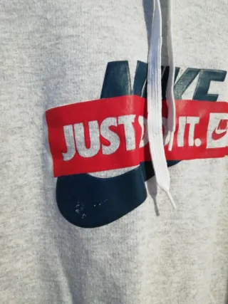 Sudadera Nike Gris Talla M-L