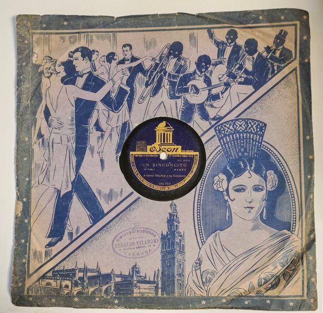 Disco de Pizarra de Antonio Machin. Años 40's