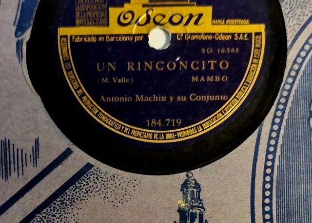 Disco de Pizarra de Antonio Machin. Años 40's