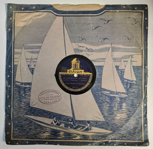 Disco de Pizarra de Antonio Machin. Años 40's