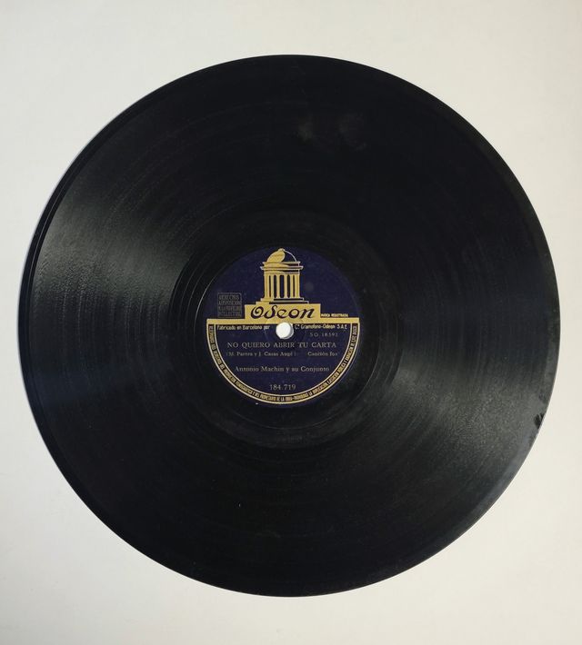 Disco de Pizarra de Antonio Machin. Años 40's