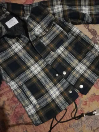 Camisa acolchada cuadros talla 6