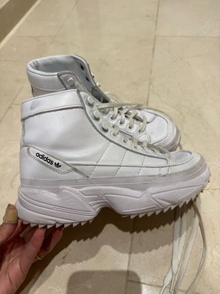 Botines Adidas Mujer Blancos