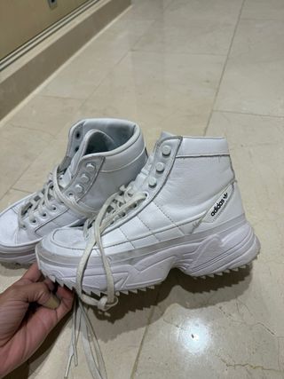 Botines Adidas Mujer Blancos