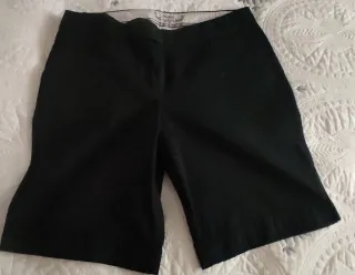 Bermudas Mango Negras Talla M