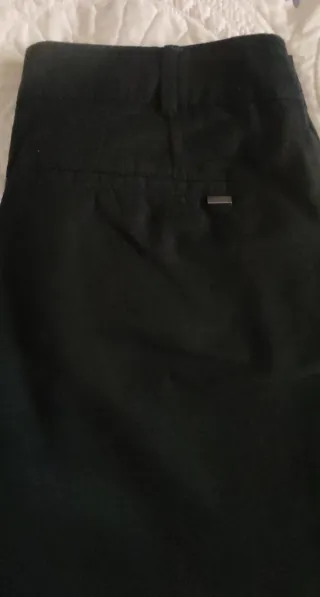 Bermudas Mango Negras Talla M