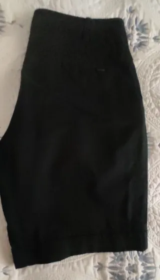 Bermudas Mango Negras Talla M