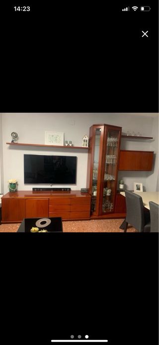 Muebles de comedor de madera y cristal