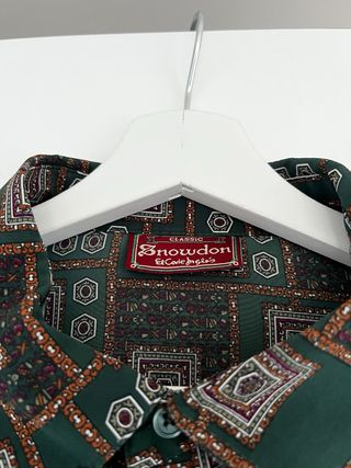 Camisa Vintage Manga Corta Estampada Y2K