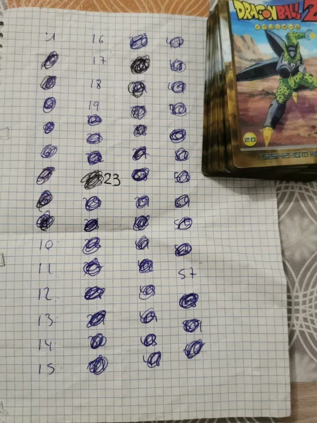 Dragon Ball Z Carddass - Lotto di carte