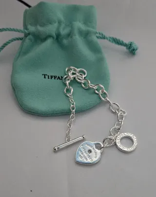 Pulsera Tiffany & Co. Corazón Plata