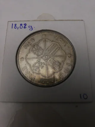 Moneda 100 Pesetas Franco 1966 Estrella 70