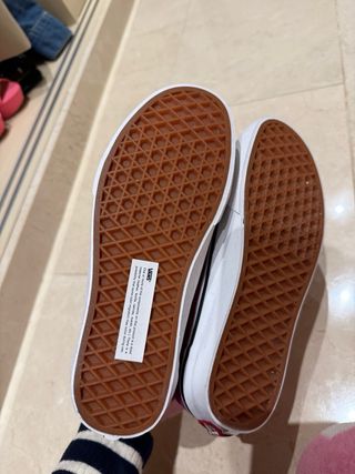 Zapatillas Vans Mujer Rosa y Blanco