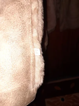 Chaquetón vintage beige y marrón