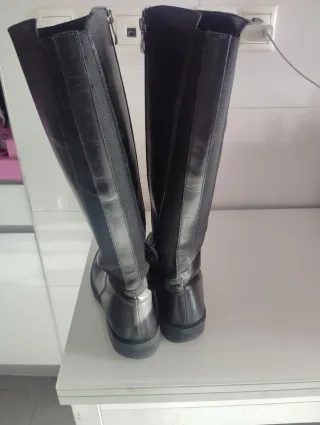 Botas de piel altas talla 38
