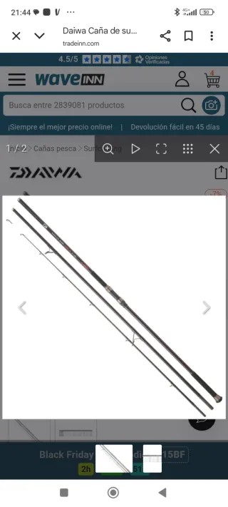 Caña Daiwa Emblem tubular tipe r
