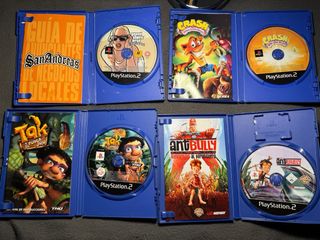 Lote 4 Juegos PS2: GTA San Andreas, Crash, Antbull