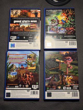 Lote 4 Juegos PS2: GTA San Andreas, Crash, Antbull