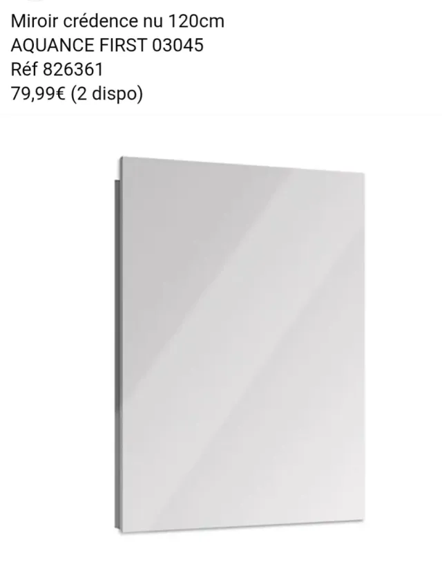 Espejo AQUANCE 120 x 105 cm