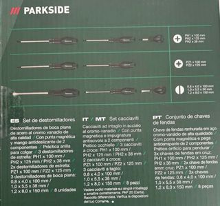 Set 8 Destornilladores Parkside