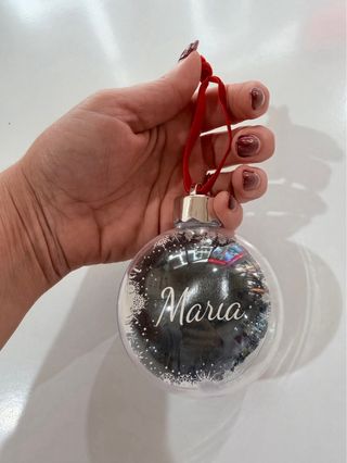 Bola Navidad Personalizada a doble cara de 8 cms Ø