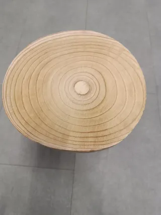 Mesita auxiliar madera y metal