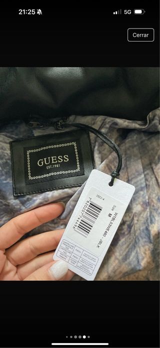 Cazadora Guess Negra Original Talla M