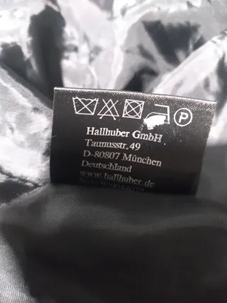 Falda Hallhuber cuadros gris y negro