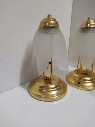 Coppia Lampade Comodino + Soprammobile Vintage