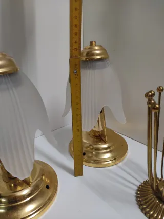 Coppia Lampade Comodino + Soprammobile Vintage