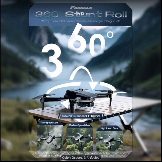 Dron FACEGLE Plata/Blanco