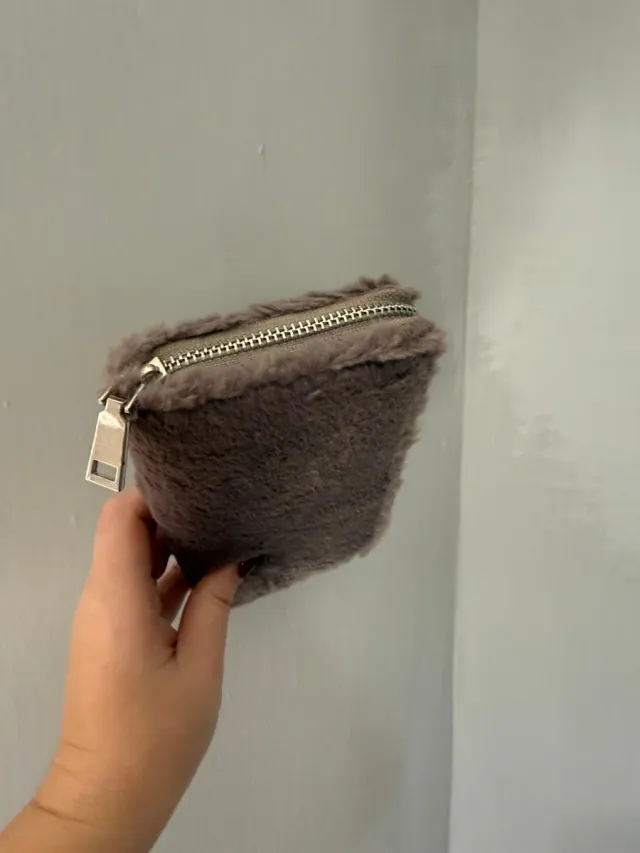 PORTAFOGLIO ECOPELLICCIA LILLA