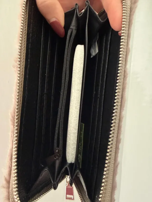 PORTAFOGLIO ECOPELLICCIA LILLA