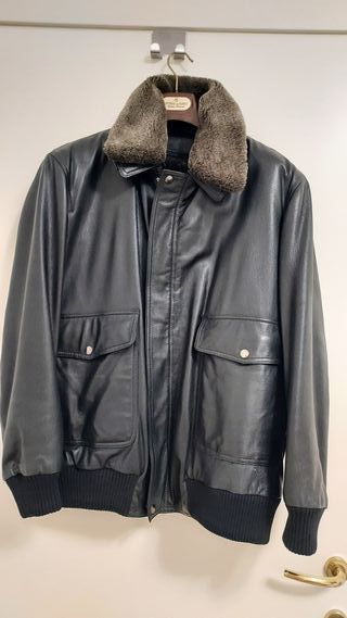 Giubbotto in vera pelle foderato montone