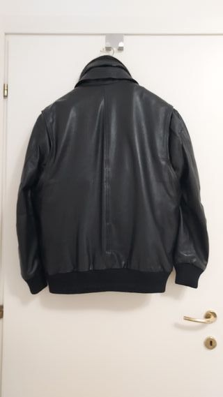 Giubbotto in vera pelle foderato montone