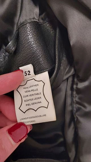 Giubbotto in vera pelle foderato montone